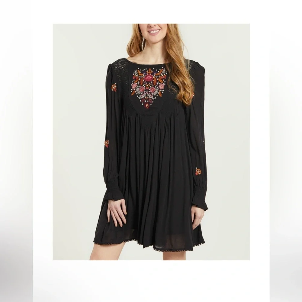 Free People Geometric A Line Dress Size XS